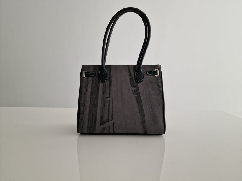 OceanDrive / Ladies Handbag - BurnOut - Black/Grey/Green