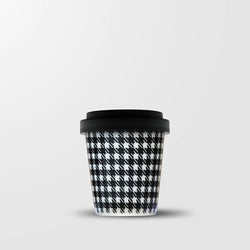 Espresso Cup - Pepita - Black & White