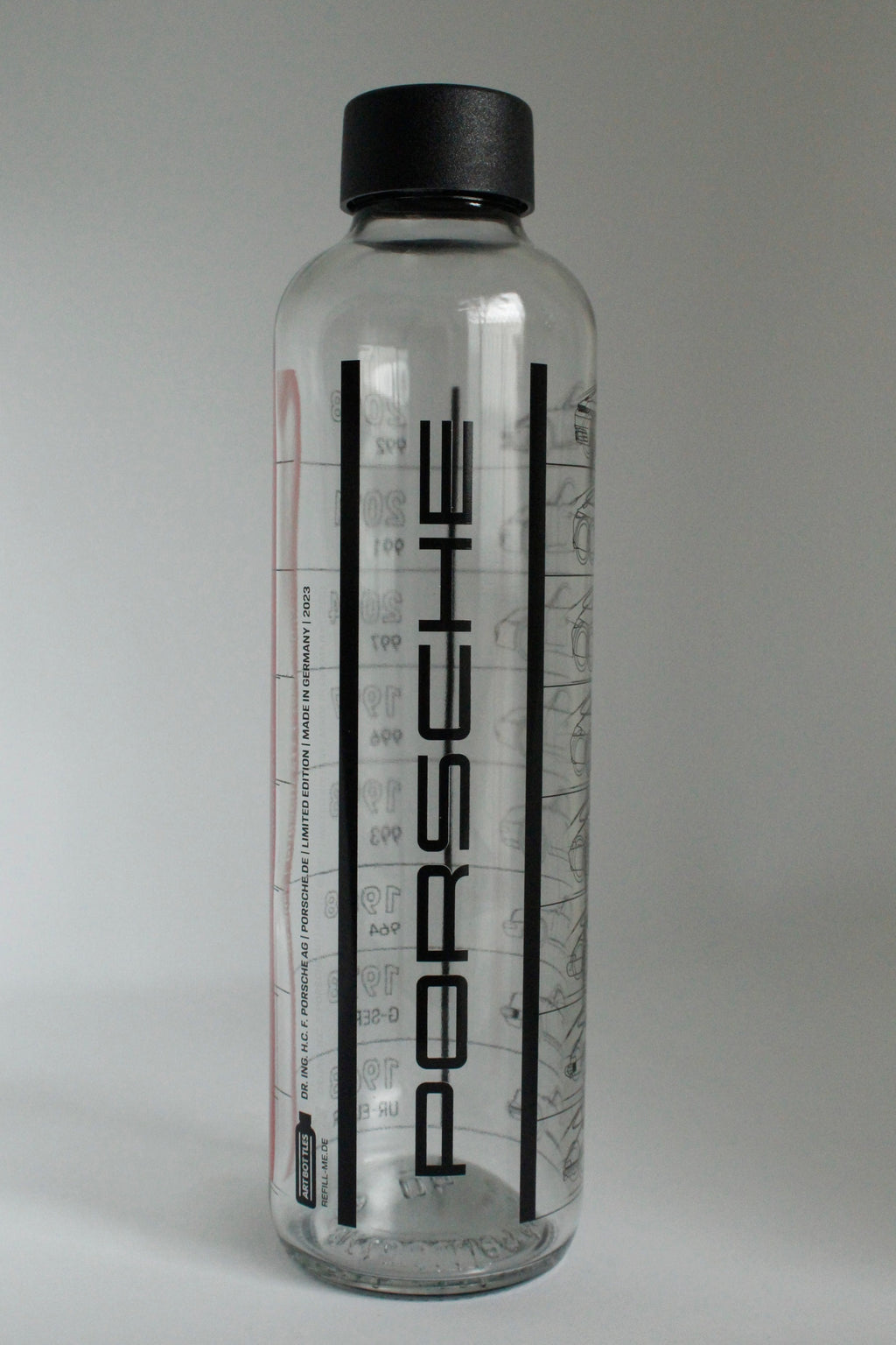Porsche Glass Water Bottle - Porsche Museum – RENNWERKSTATT
