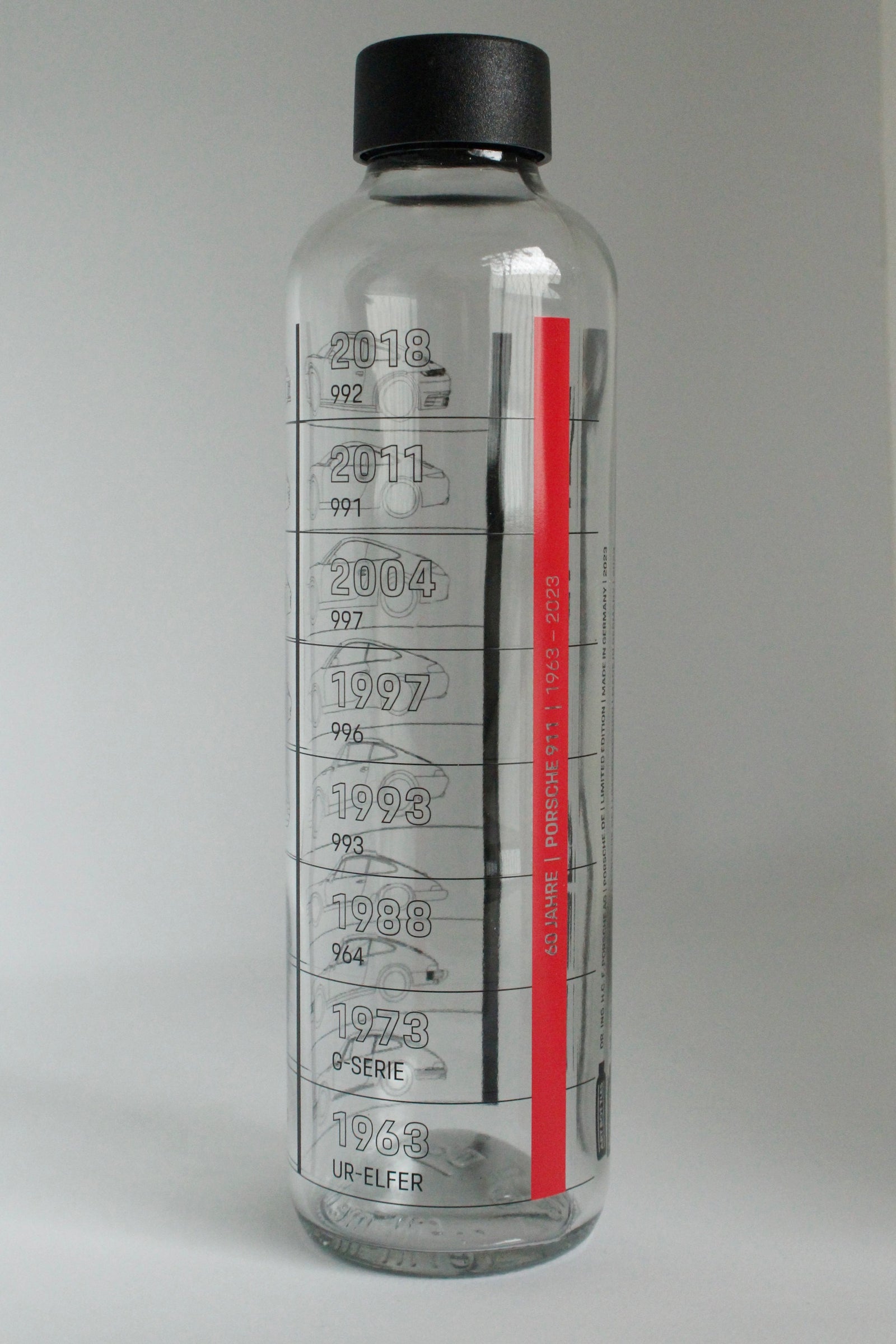 Porsche Glass Water Bottle - Porsche Museum – RENNWERKSTATT