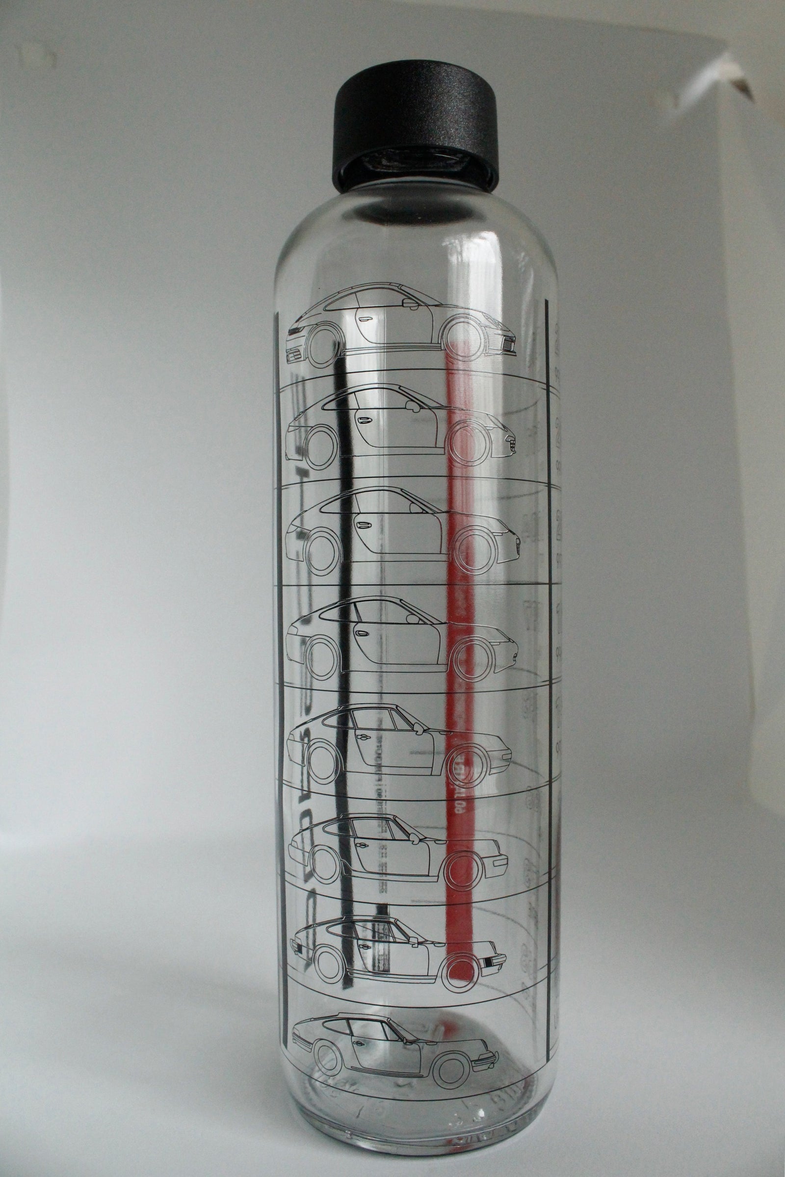 Porsche Glass Water Bottle - Porsche Museum – RENNWERKSTATT