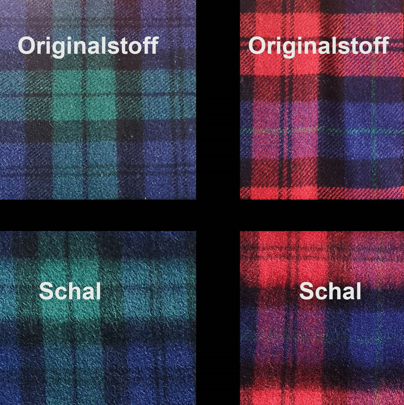 Scarf - Tartan - Green-Blue-Black