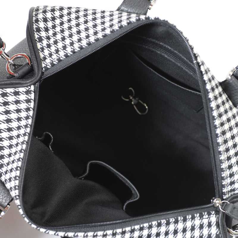 BackFire Handbag - Houndstooth