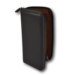BigSpender / Ladies Purse - Leather Grey-Cognac
