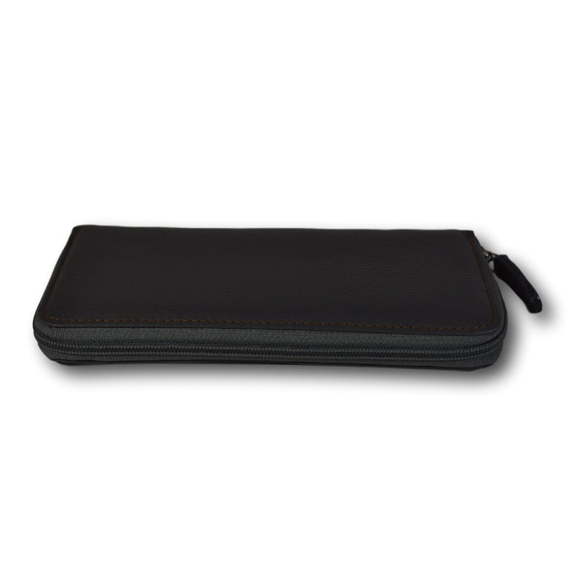 BigSpender / Ladies Purse - Leather Grey-Cognac
