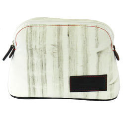 MakeUp Bag / Dopp Kit - BurnOut White/Red