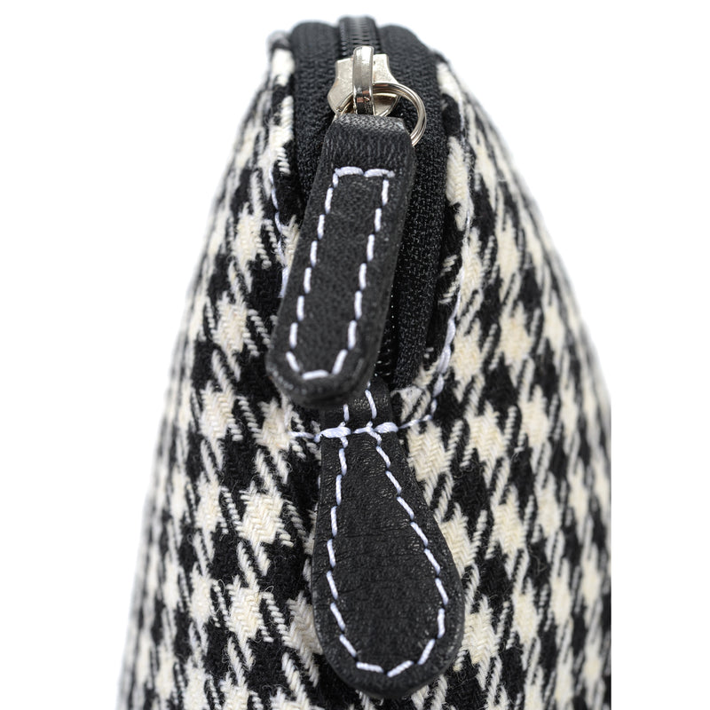 MakeUp Bag / Dopp Kit - Houndstooth 'R' (modern) or Pepita (vintage)