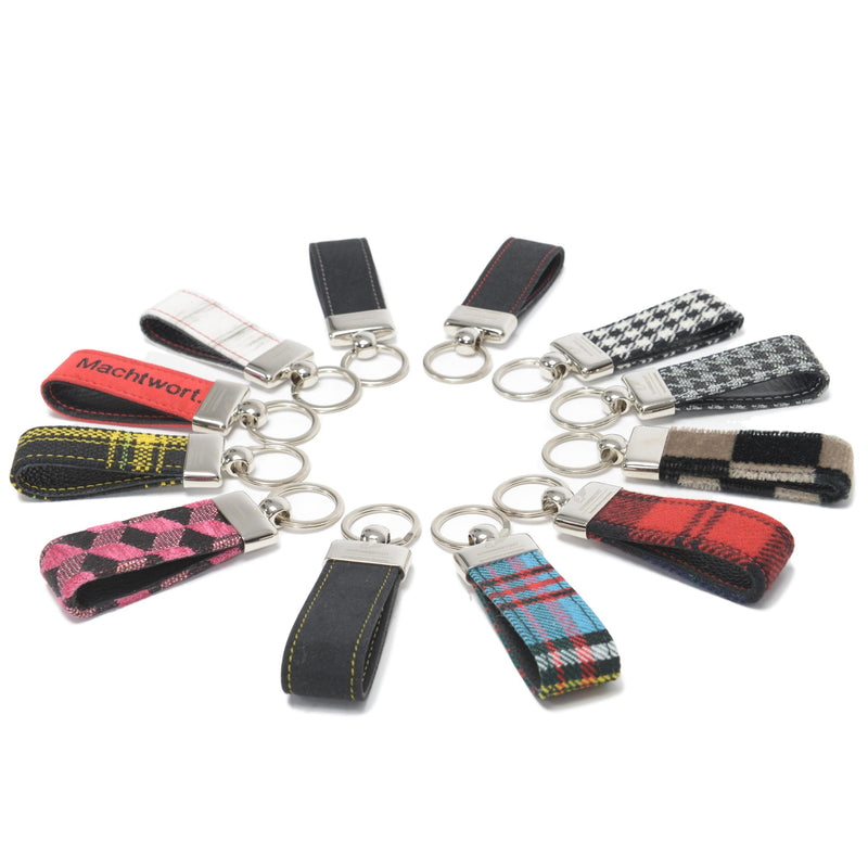Houdsooth Key Rings KeyRing - Houndstooth 'R' (modern) - New Version – RENNWERKSTATT