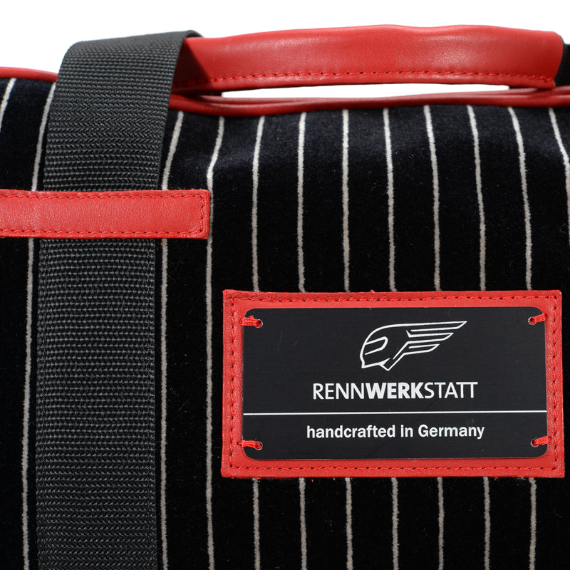 SpeedWeek Leather - Red with Pinstripes