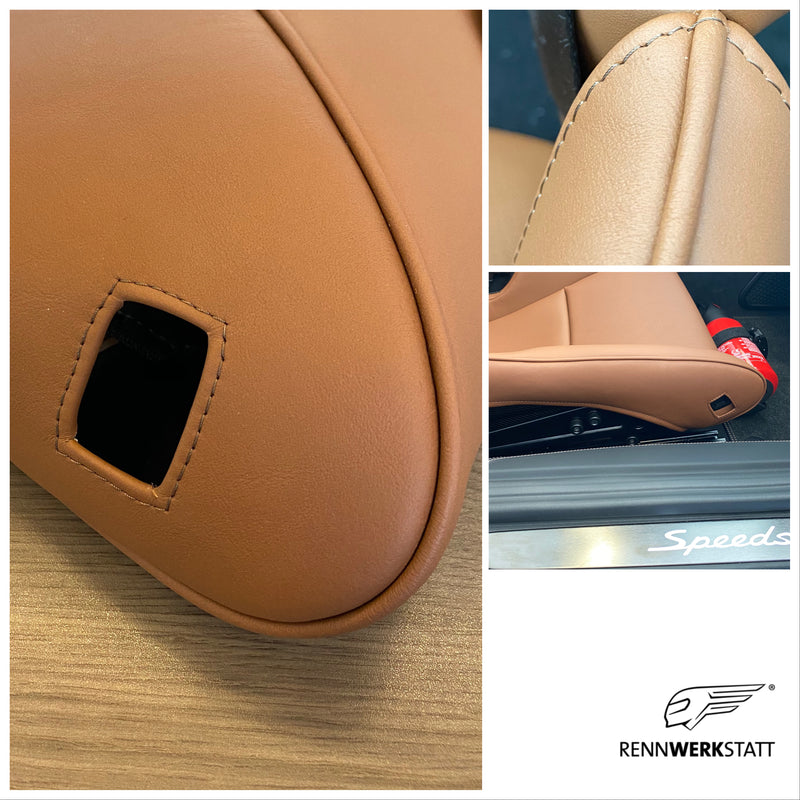 Bespoke RENNWERKSTATT® Seat Bolster Protectors for Porsche Light Weight Bucket Seats