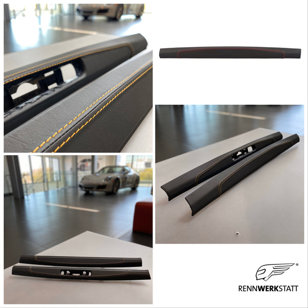 Inner Door-Sill Guards in Leather for Porsche 911 (991) + 718 (981/982) (with/without core trade)